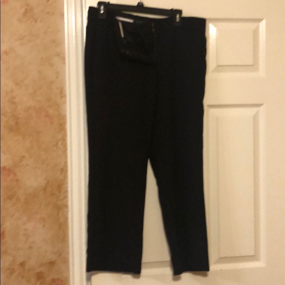 Ann Taylor straight leg crop suit pants